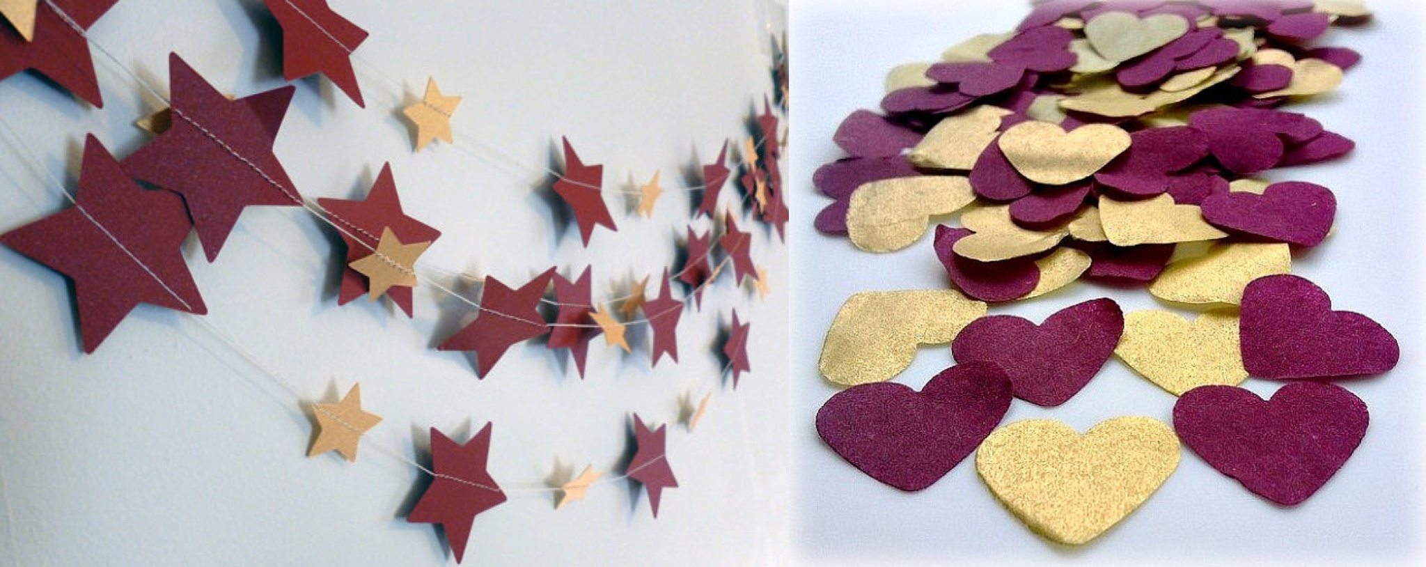 SOURCES: Star banner / Heart confetti 