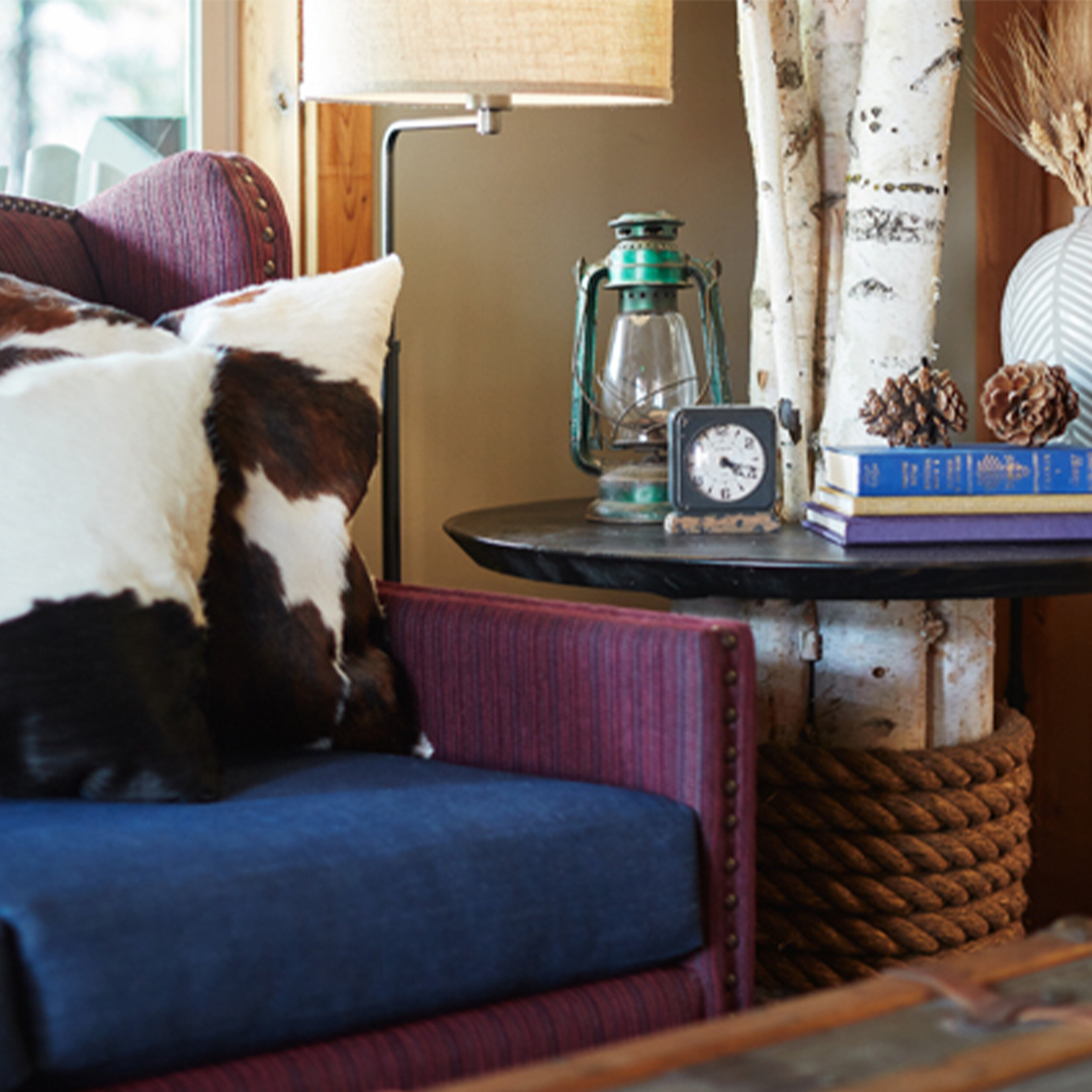 cowhide pillows