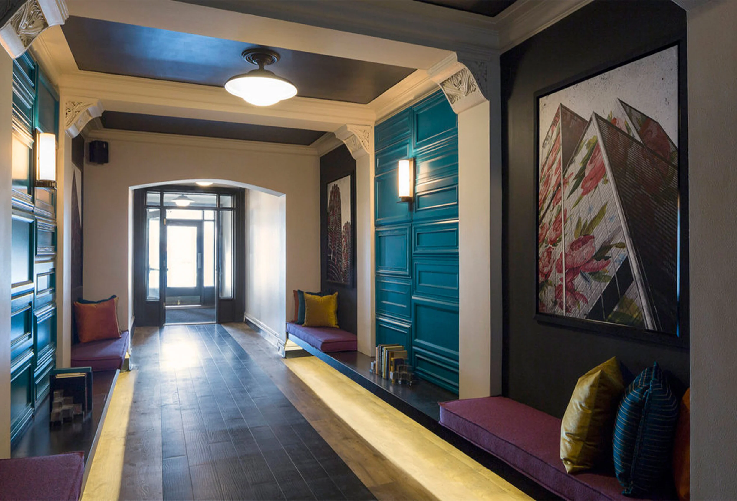 hotel entry corridor