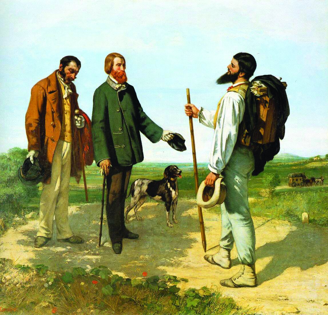 Figura 1. Gustave Courbet, L’incontro, 1854. Musée Fabre, Montpellier. Archivio di Web Gallery of Art