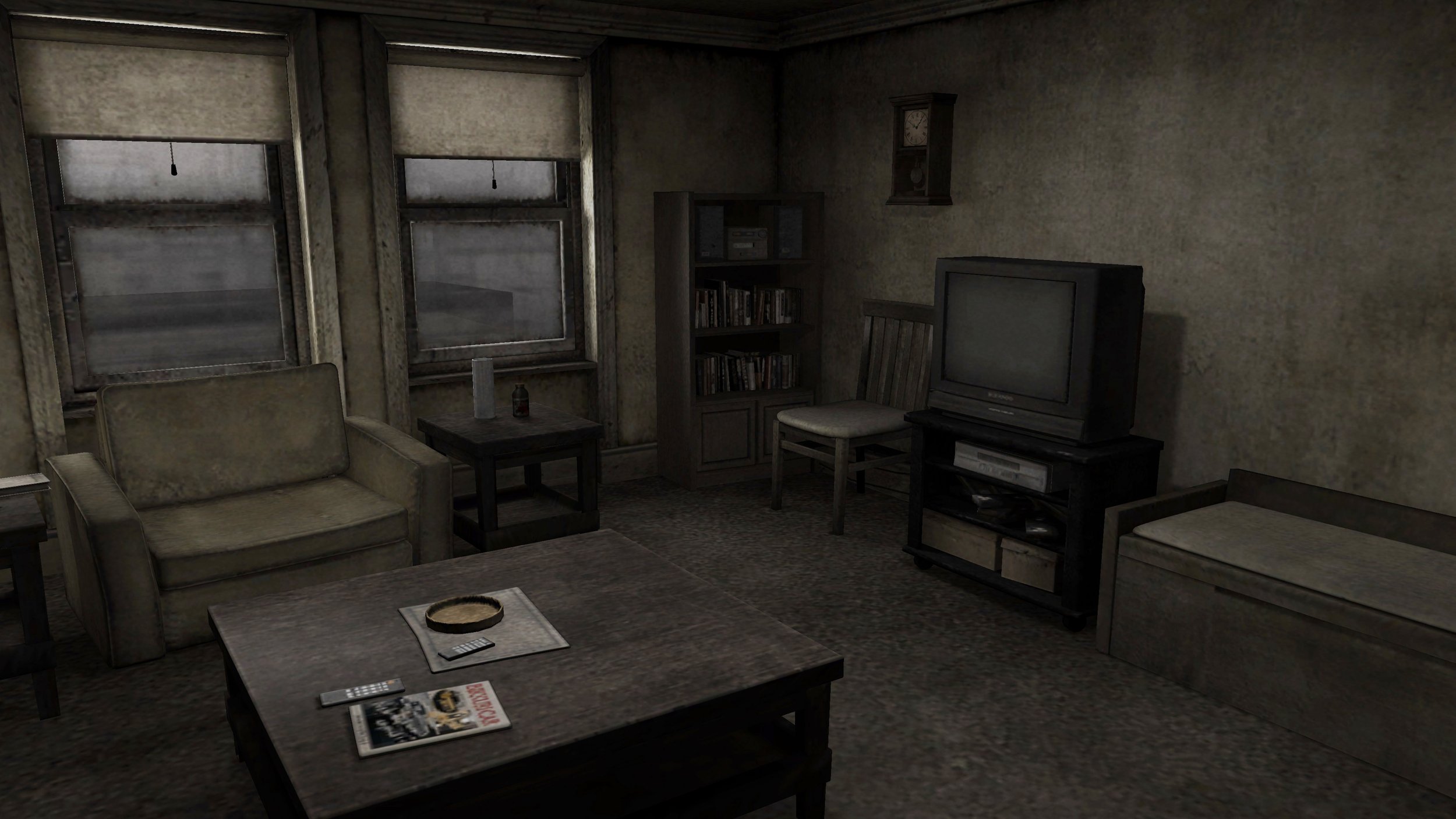 Figura 21. Silent Hill 4: The Room (2004). Il salotto dell’appartamento di Henry. Immagine dal sito Moby Games.