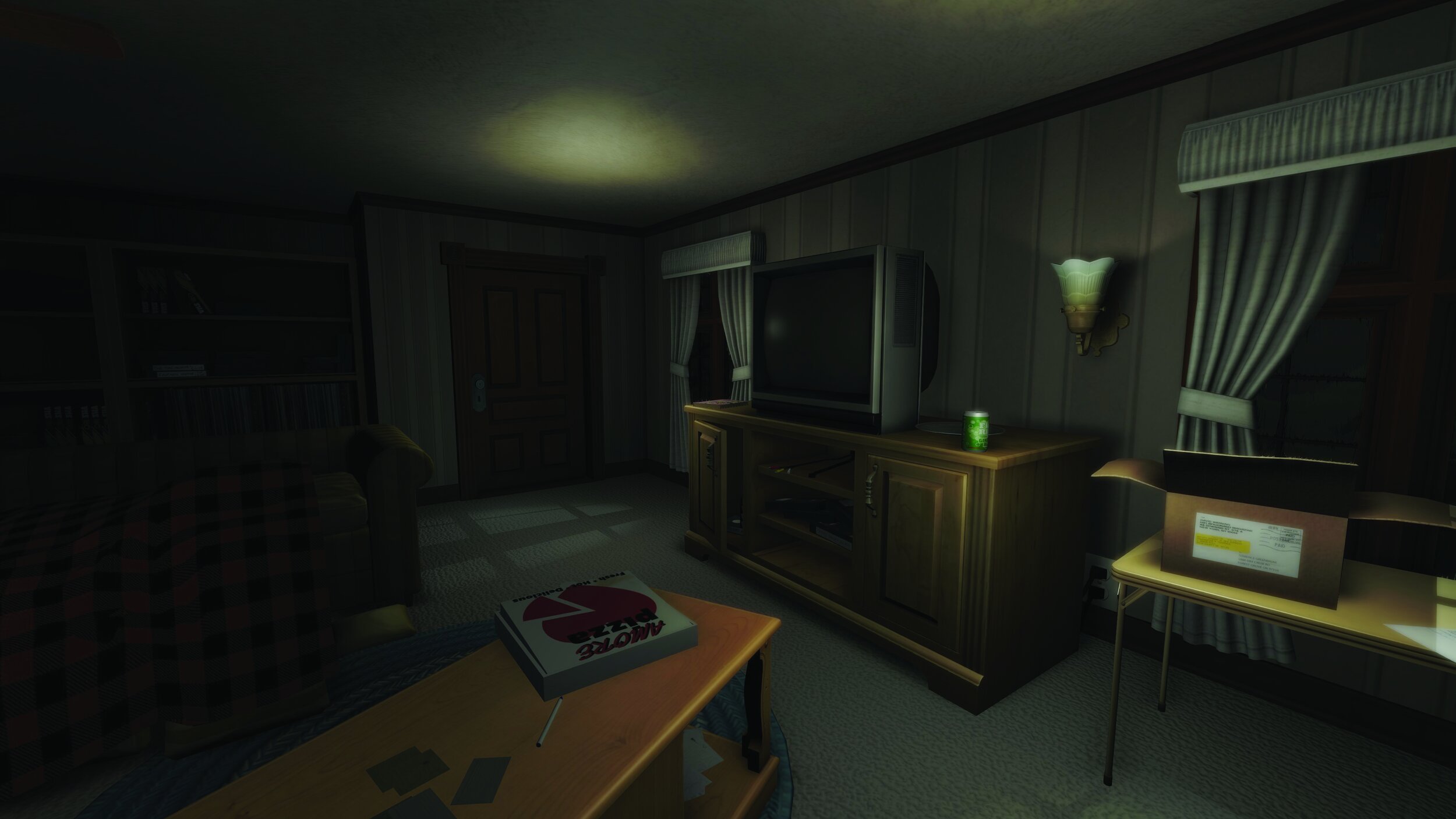 Figura 22. Gone Home (2013). Screenshot. Il salotto della tenuta Greenbriar. Fonte: Luca Miranda.