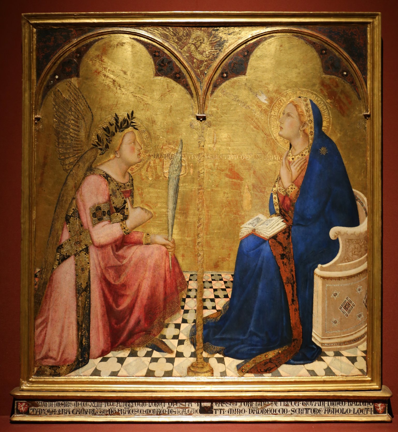 Figura 16. Ambrogio Lorenzetti, Annunciazione, 1301-1308. Conservato nella Pinacoteca Nazionale di Siena. Fonte fotografica: http://www.aiwaz.net/gallery/lorenzetti-ambrogio/gc57
