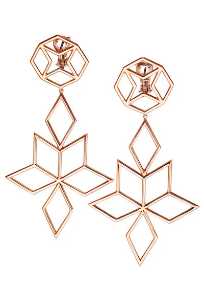 Ohrringe Roségold groß Roségold 750