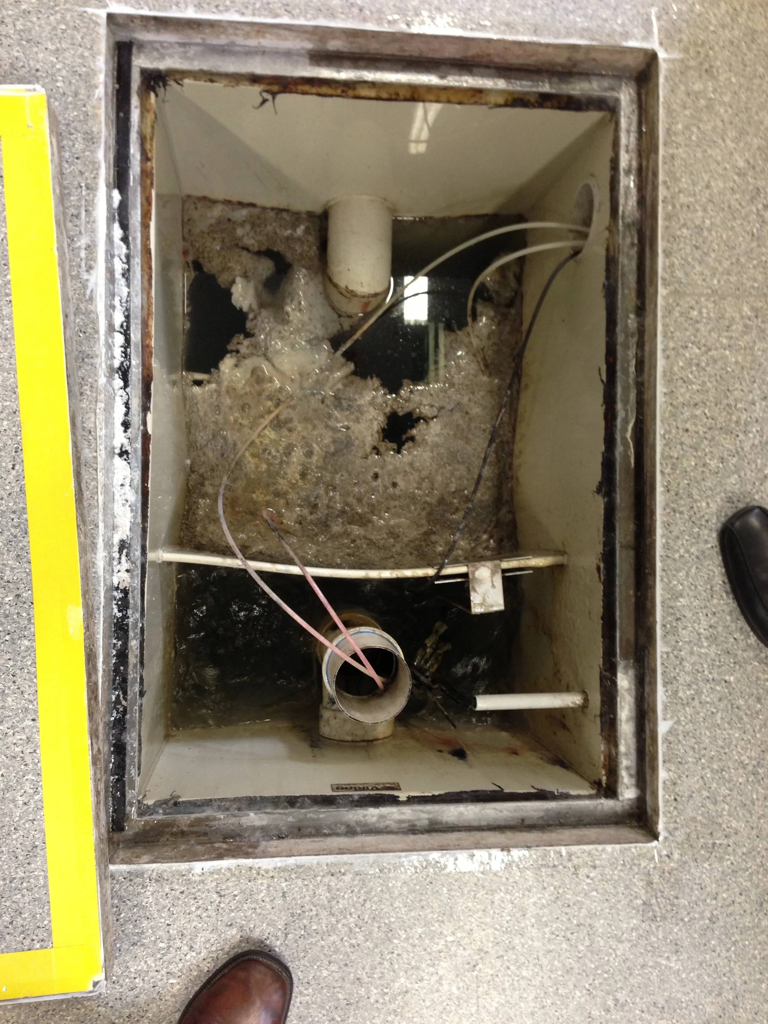 Laboratory waste pit