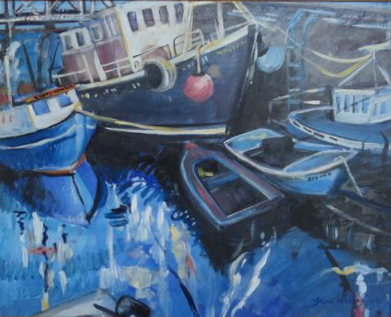 Gloria Wallington, Stromness Harbour, 2017. Private Collection