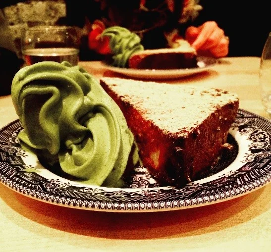 (French toast and matcha ice cream at Shackfuyu , Soho!)