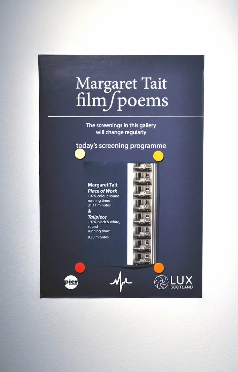 Today’s Screening Programme poster: photo courtesy Pier Arts Centre