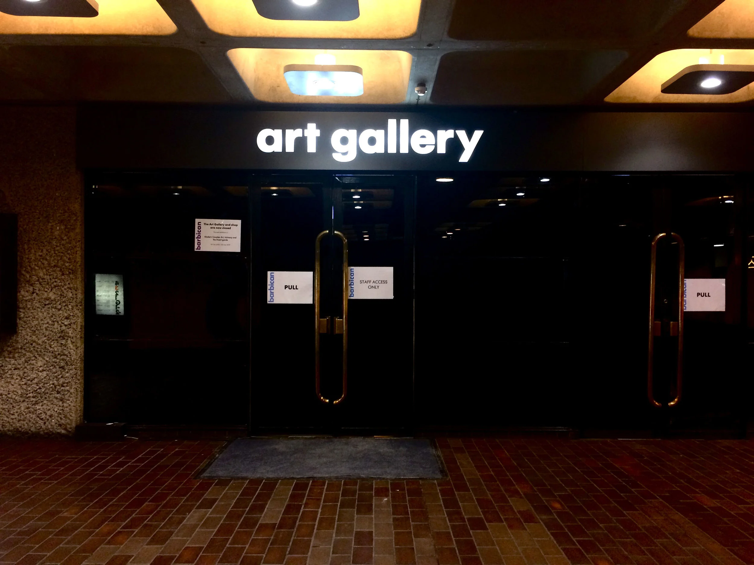 Barbican Centre art gallery