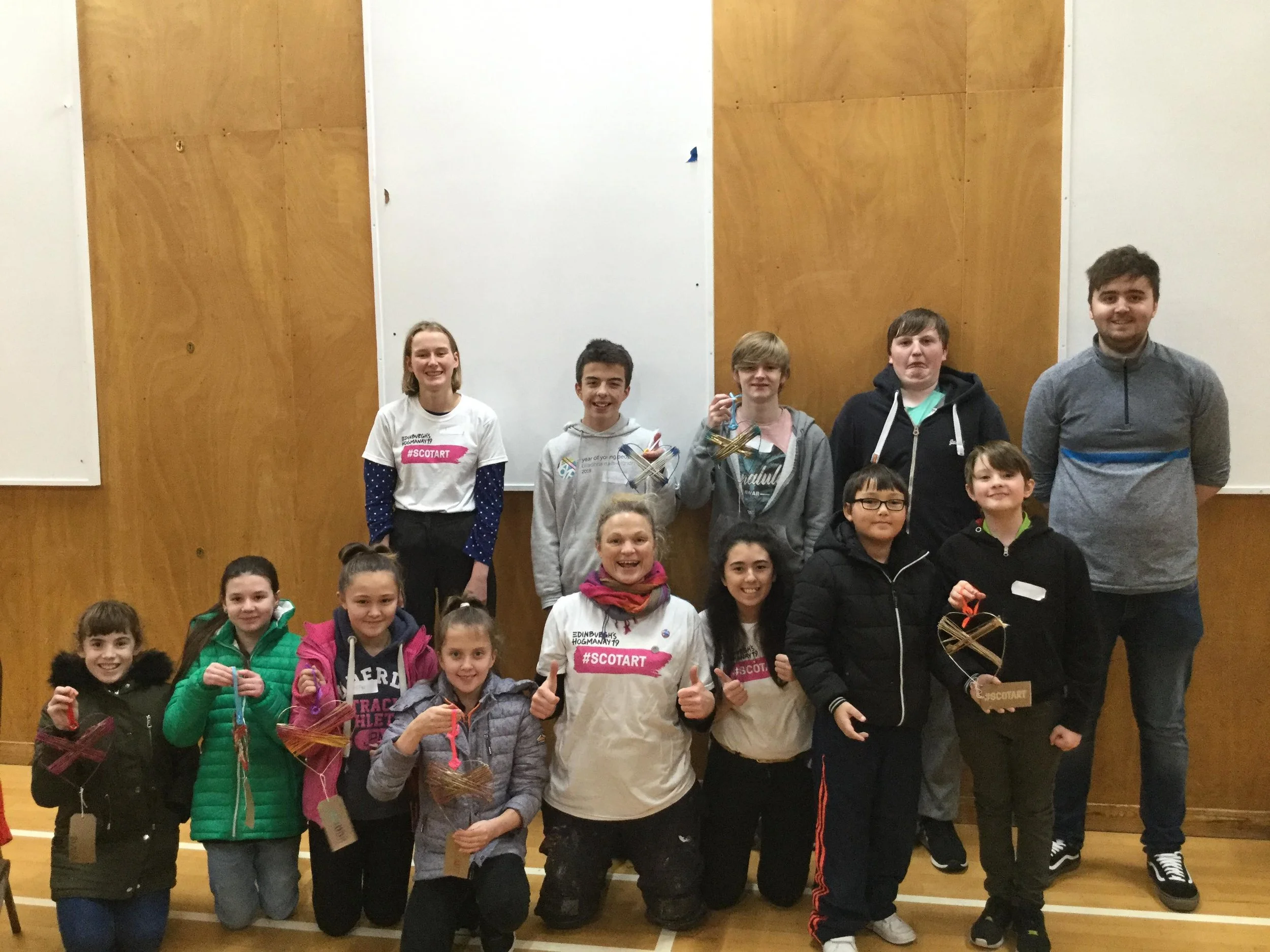 Group photo of participants and fellow workshop runners in Shetland