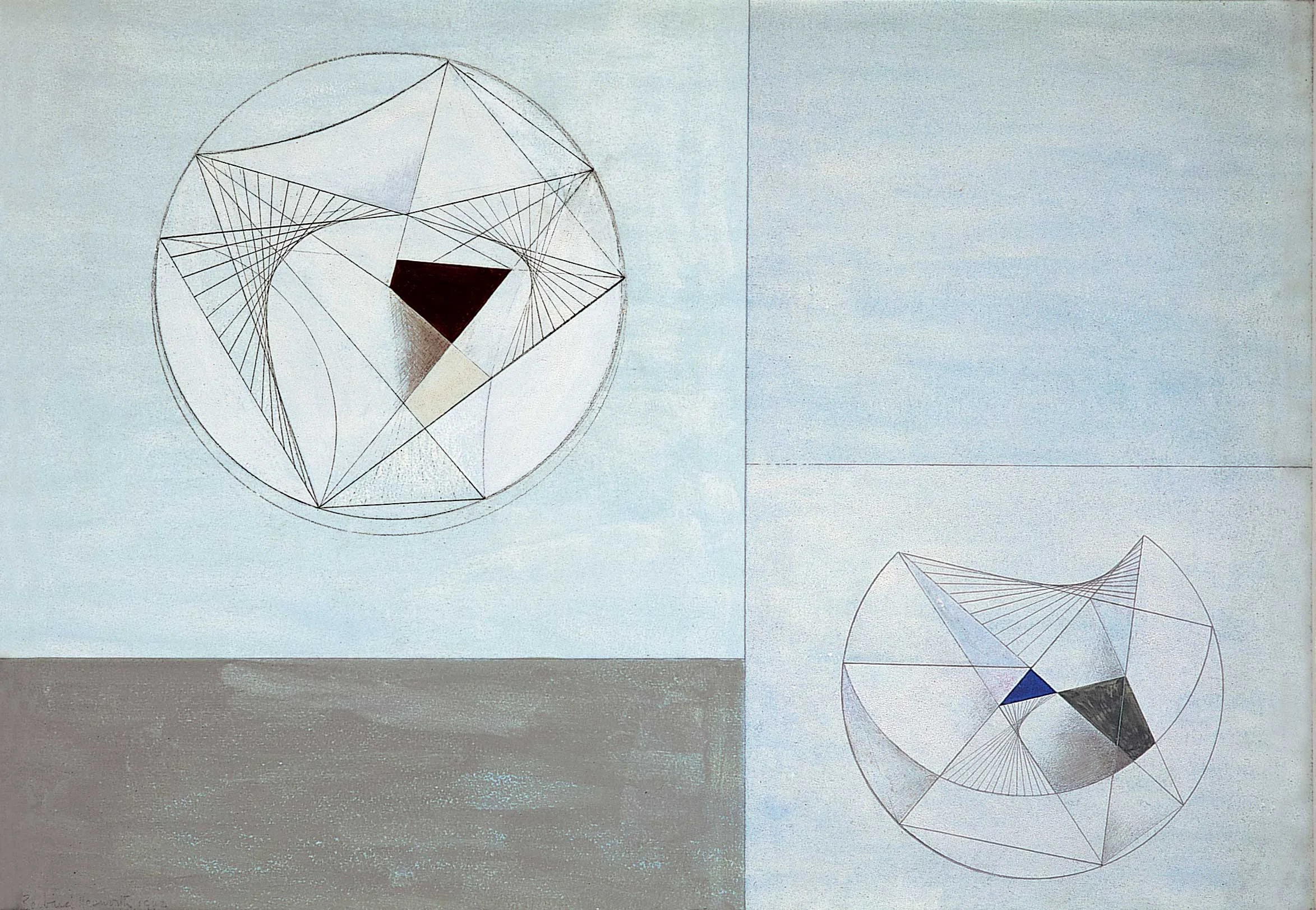 Barbara Hepworth Drawing for Sculpture 1942 © Bowness
