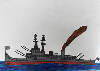 A Battleship by Scott Laughton age 7