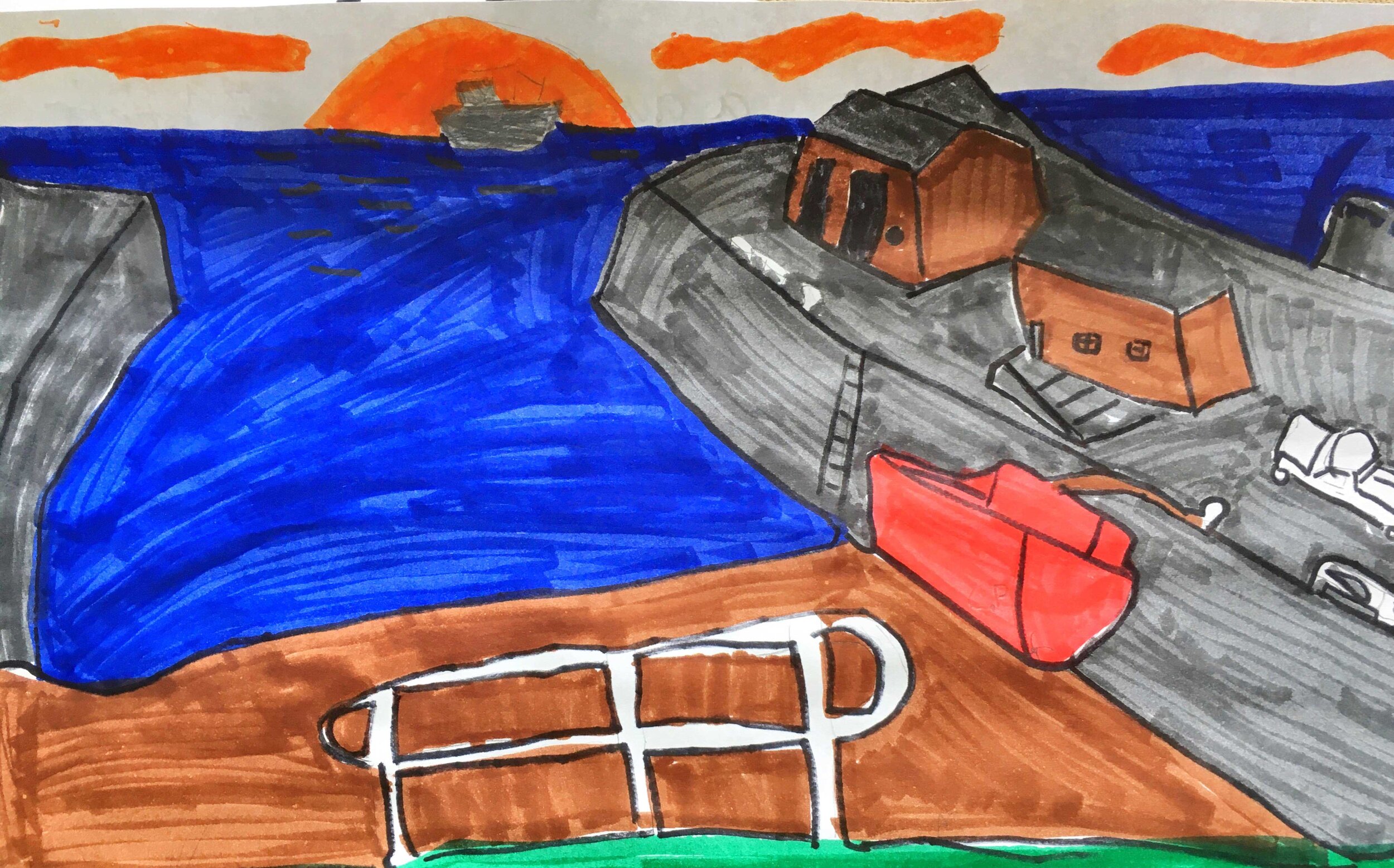 A quiet morning at Kettletoft by Callum Parker age 10