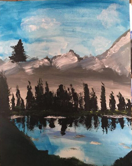 Bob Ross inspired by Leilah Muir age 10