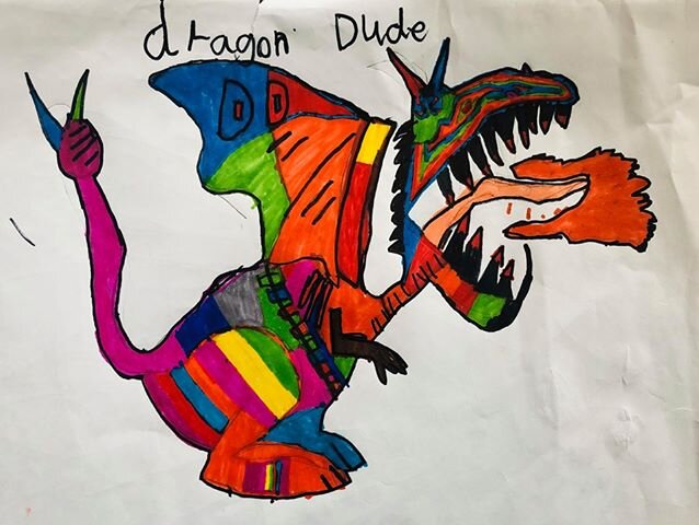 Dragon Dude 1 by Rohan Spence age 8