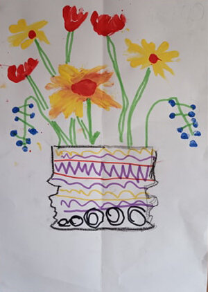 Flowers by Dylan Leslie age 6