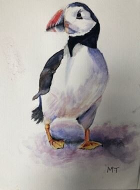 Isolation Puffin by Molly Tulloch, Age 11