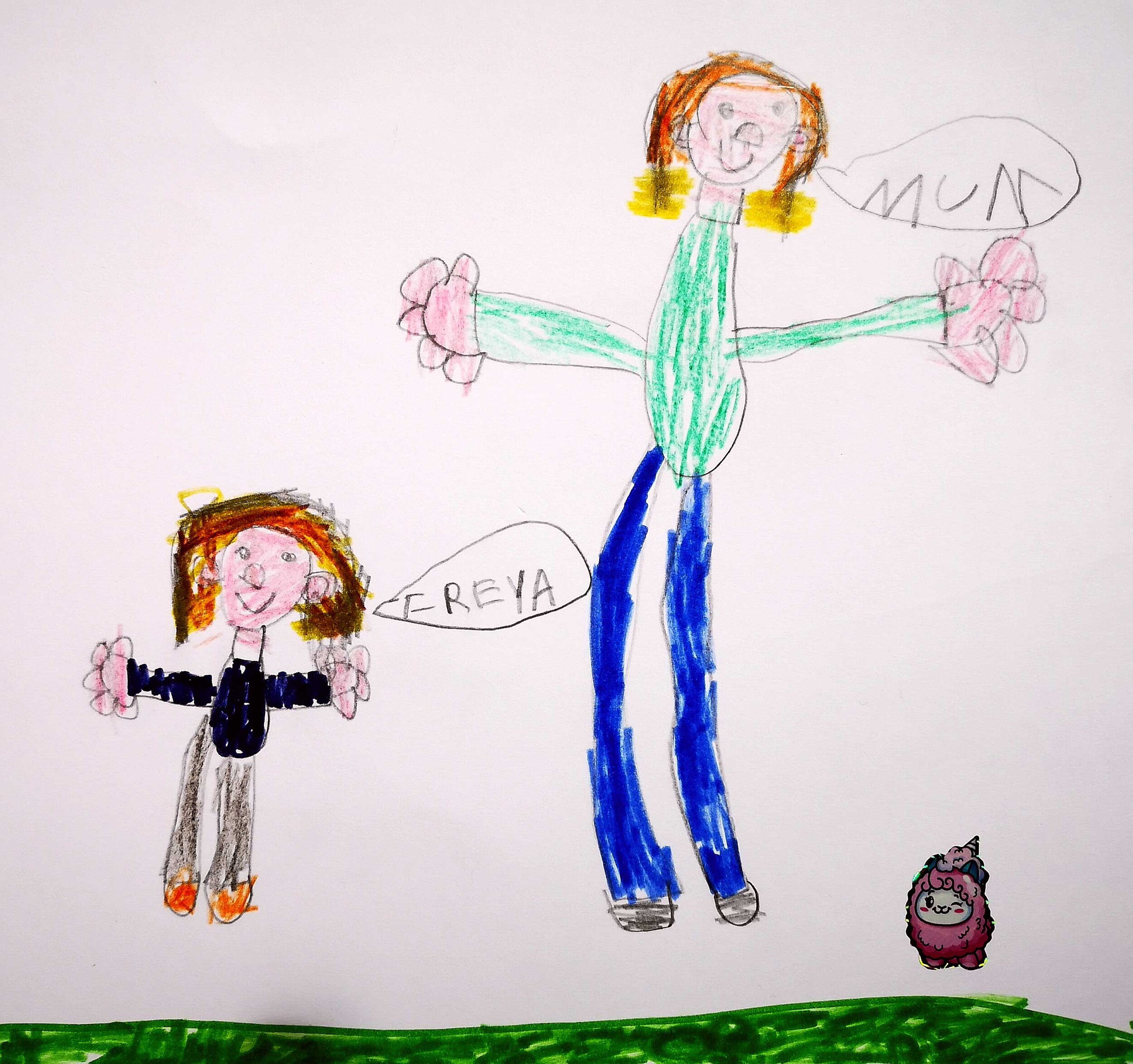 Me and mum by Freya Evans age 6