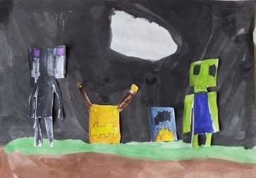 Minecraft Scenes by Callum Christie age 8