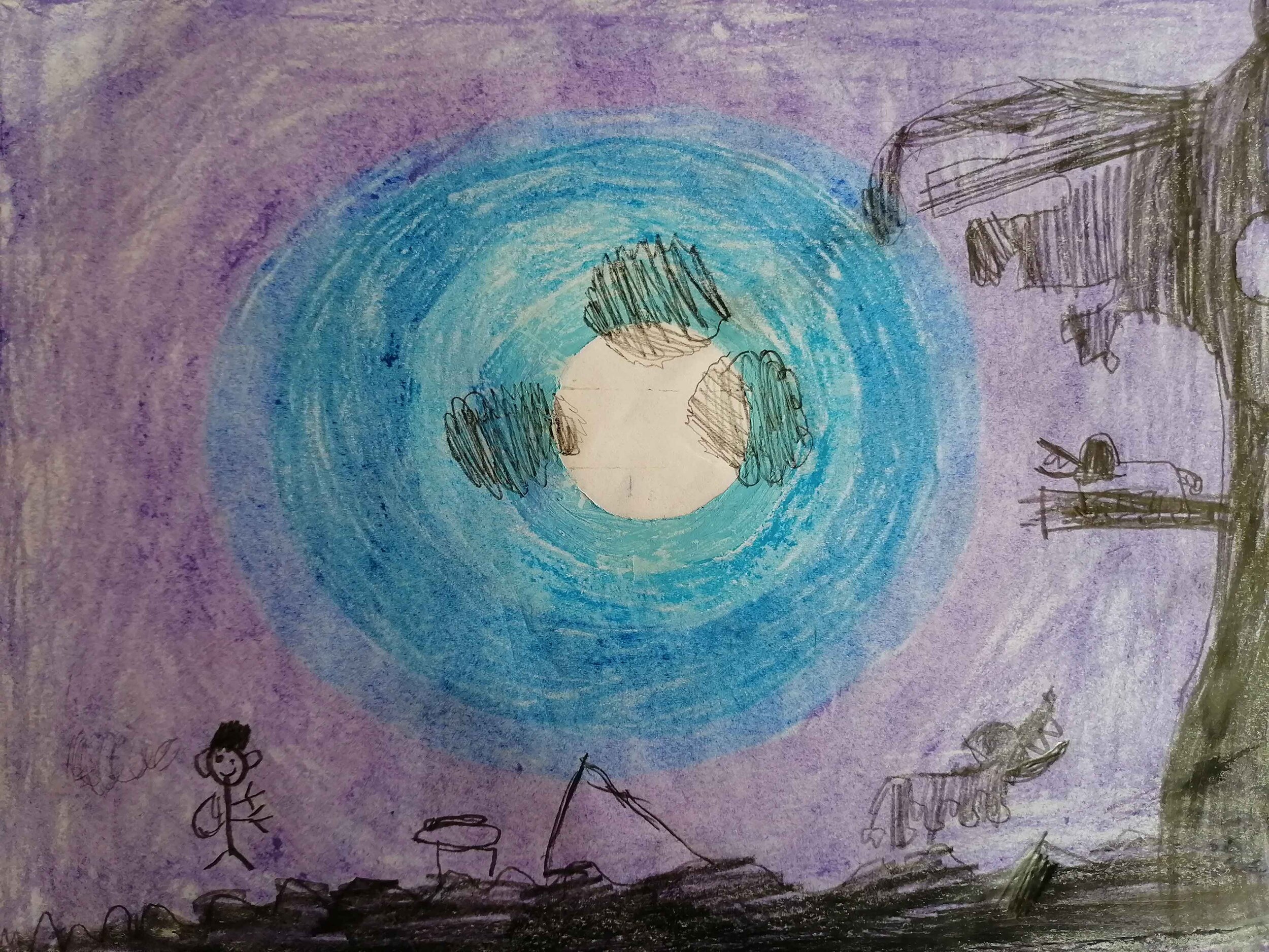 Moonlight night by Finn Dawson age 6