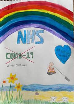 NHS positivity poster by Josie Eunson age 9