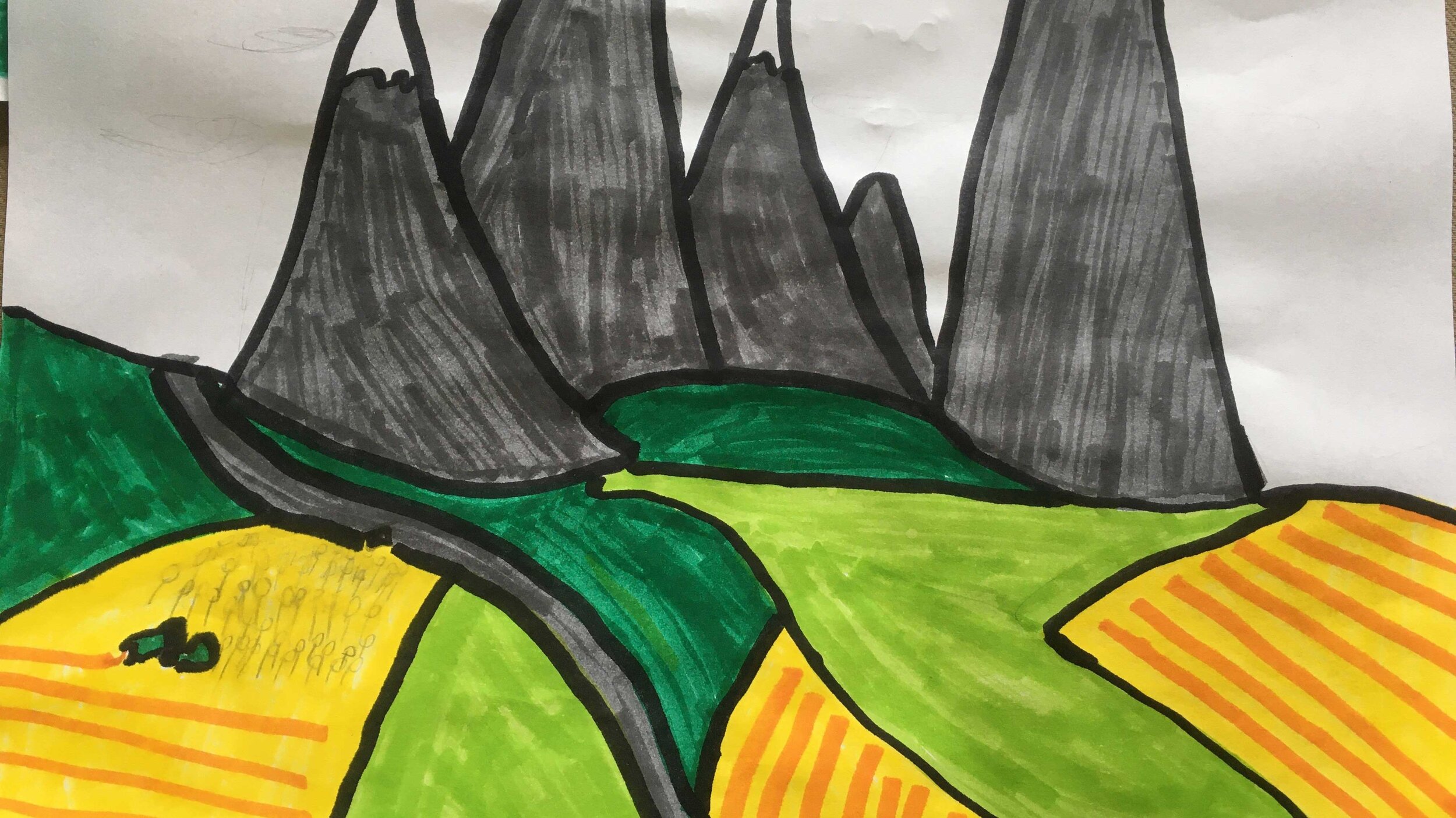 Over the mountain by Callum Parker age 10