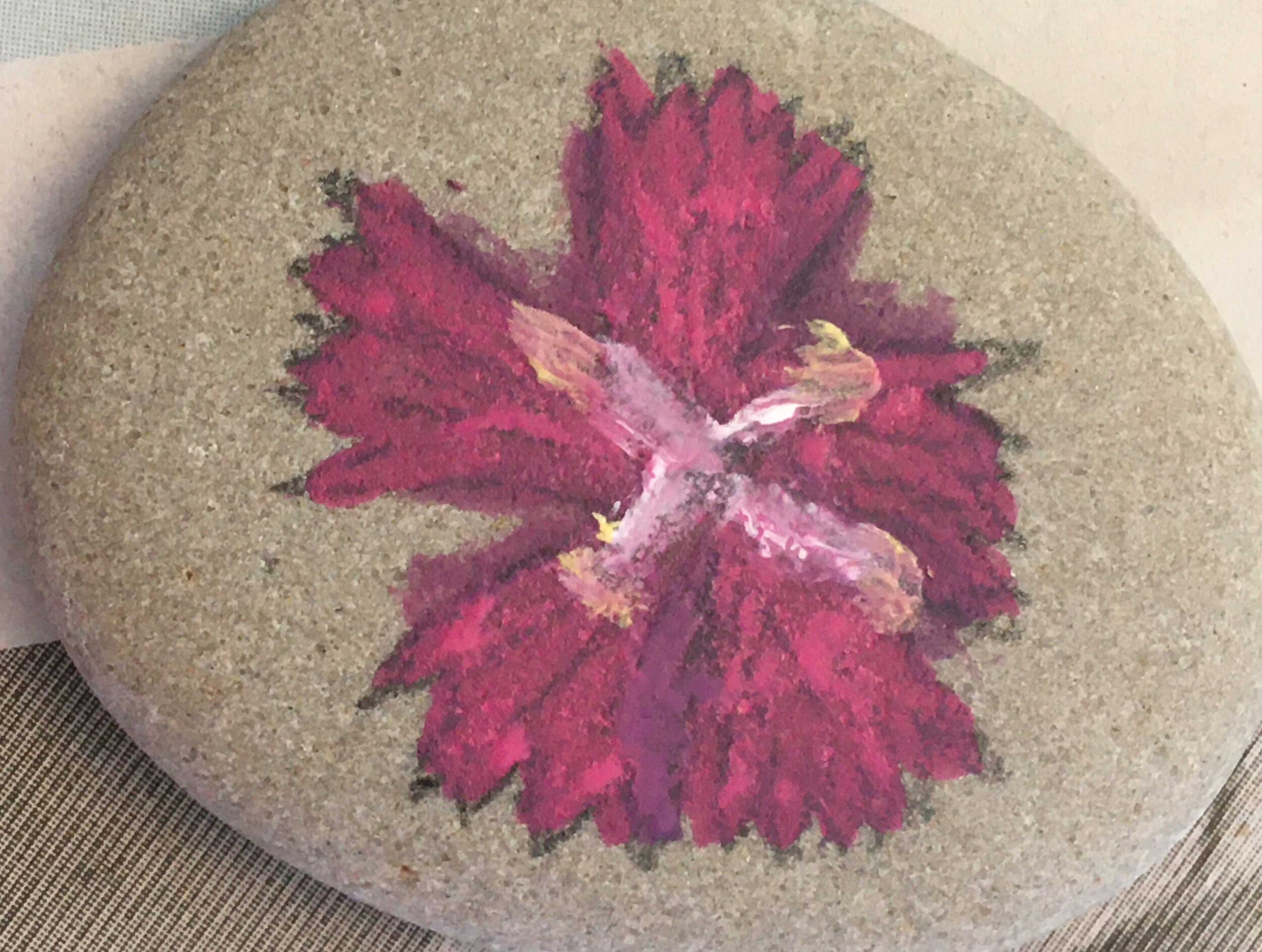 Pink flower by Poppy Yule age 9