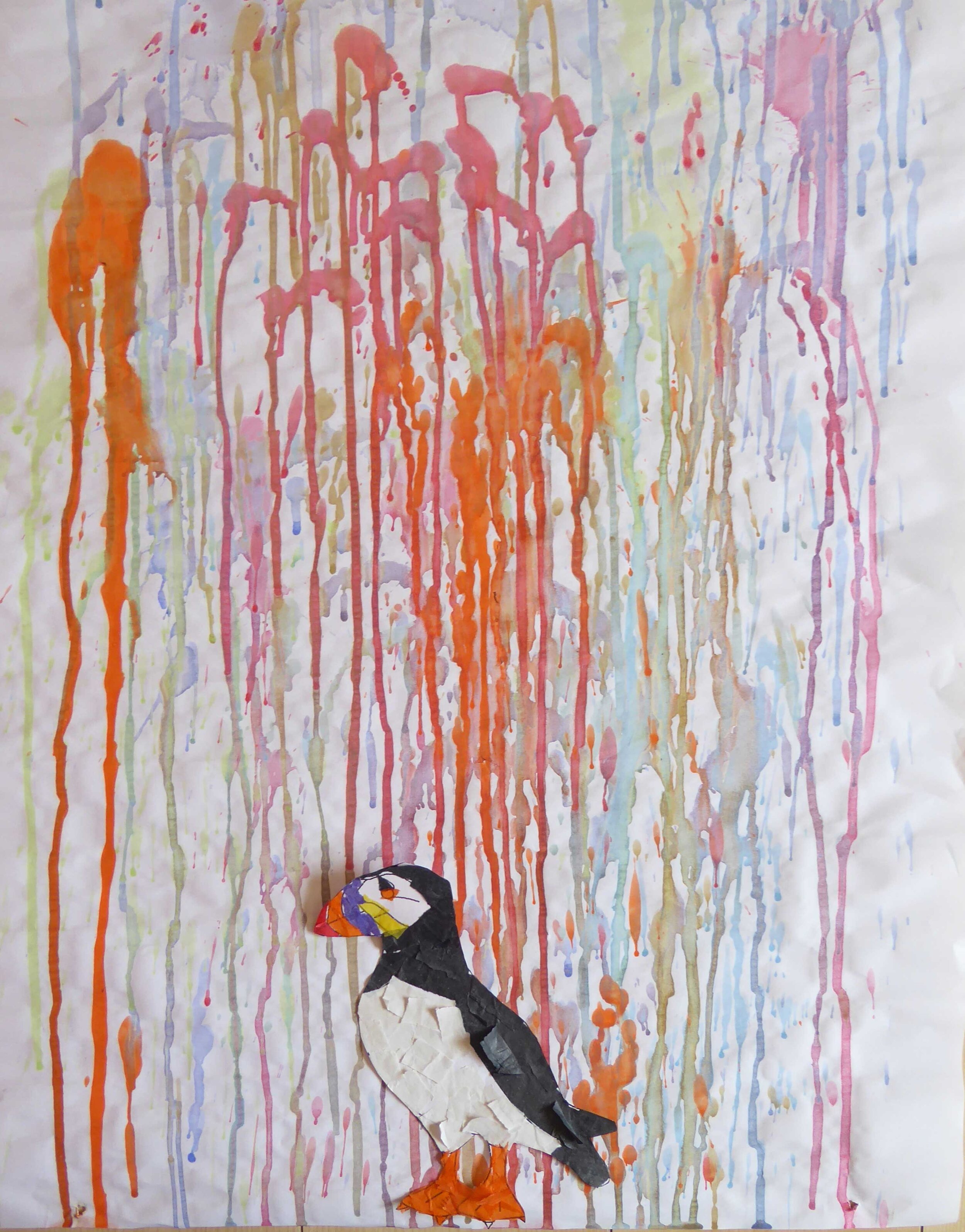 Puffin Shower by Erland Sclater age6