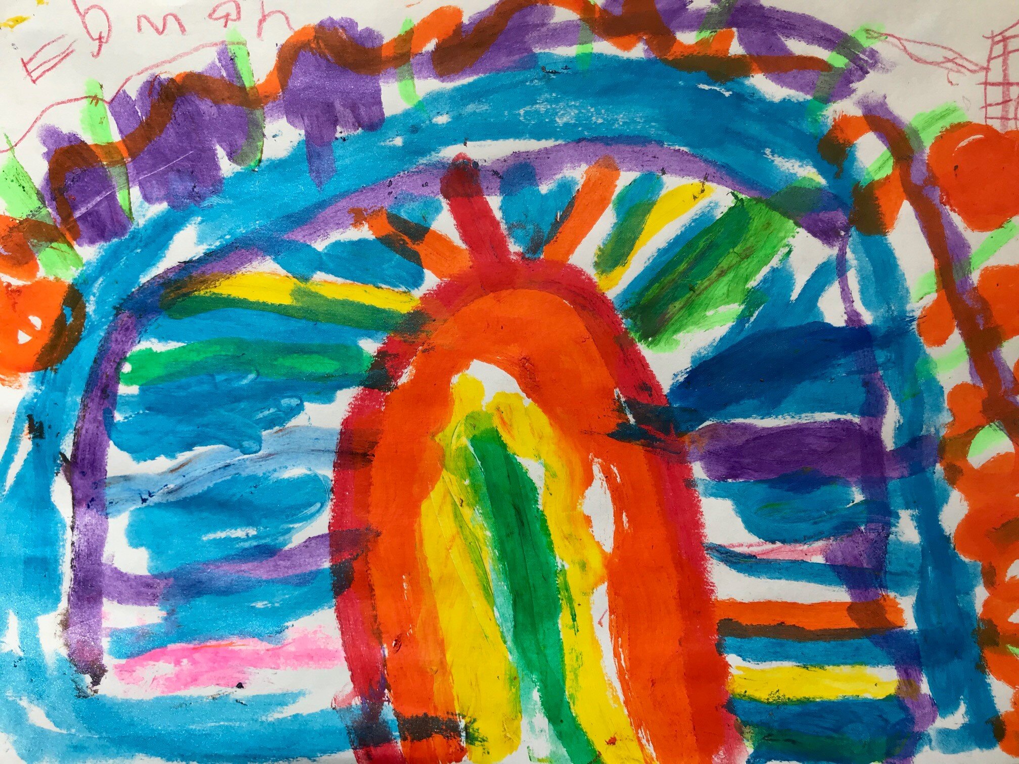 Rainbow and Colours by Edwin Nourse age 5