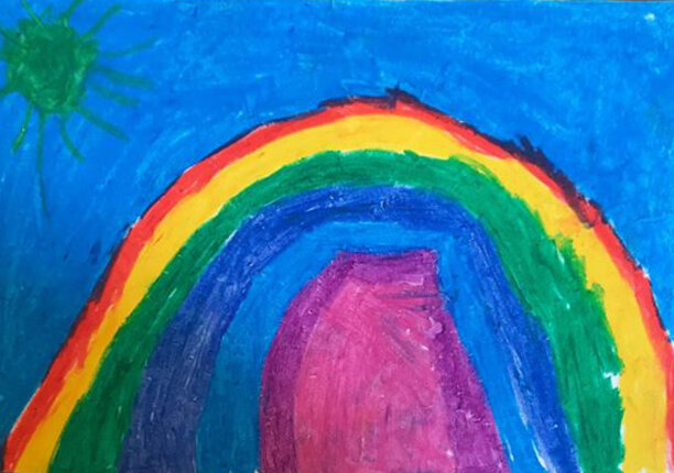 Rainbow Sky by Connie Bevan age 6
