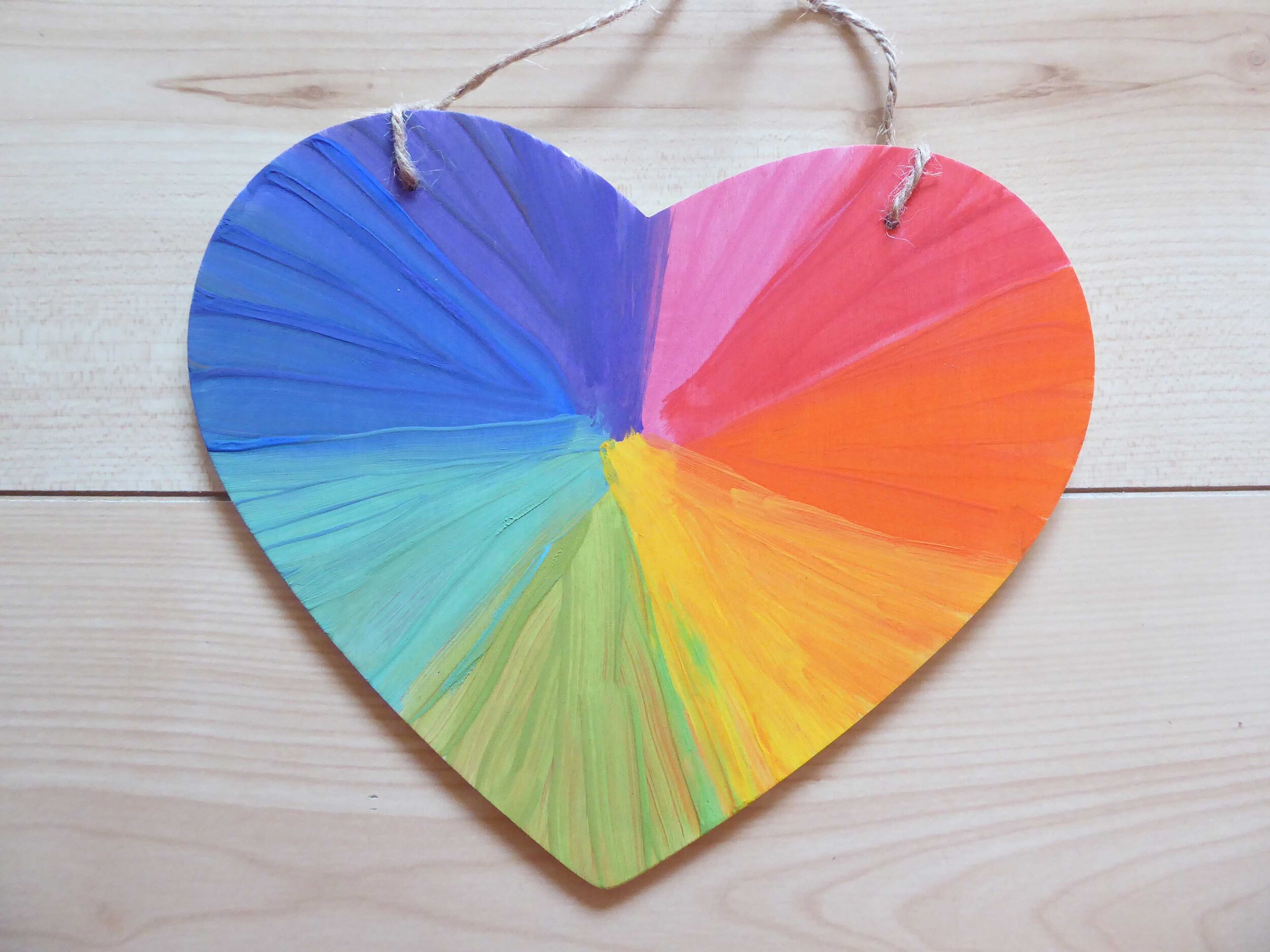 Rainbow Heart by Lauren Sclater aged 11