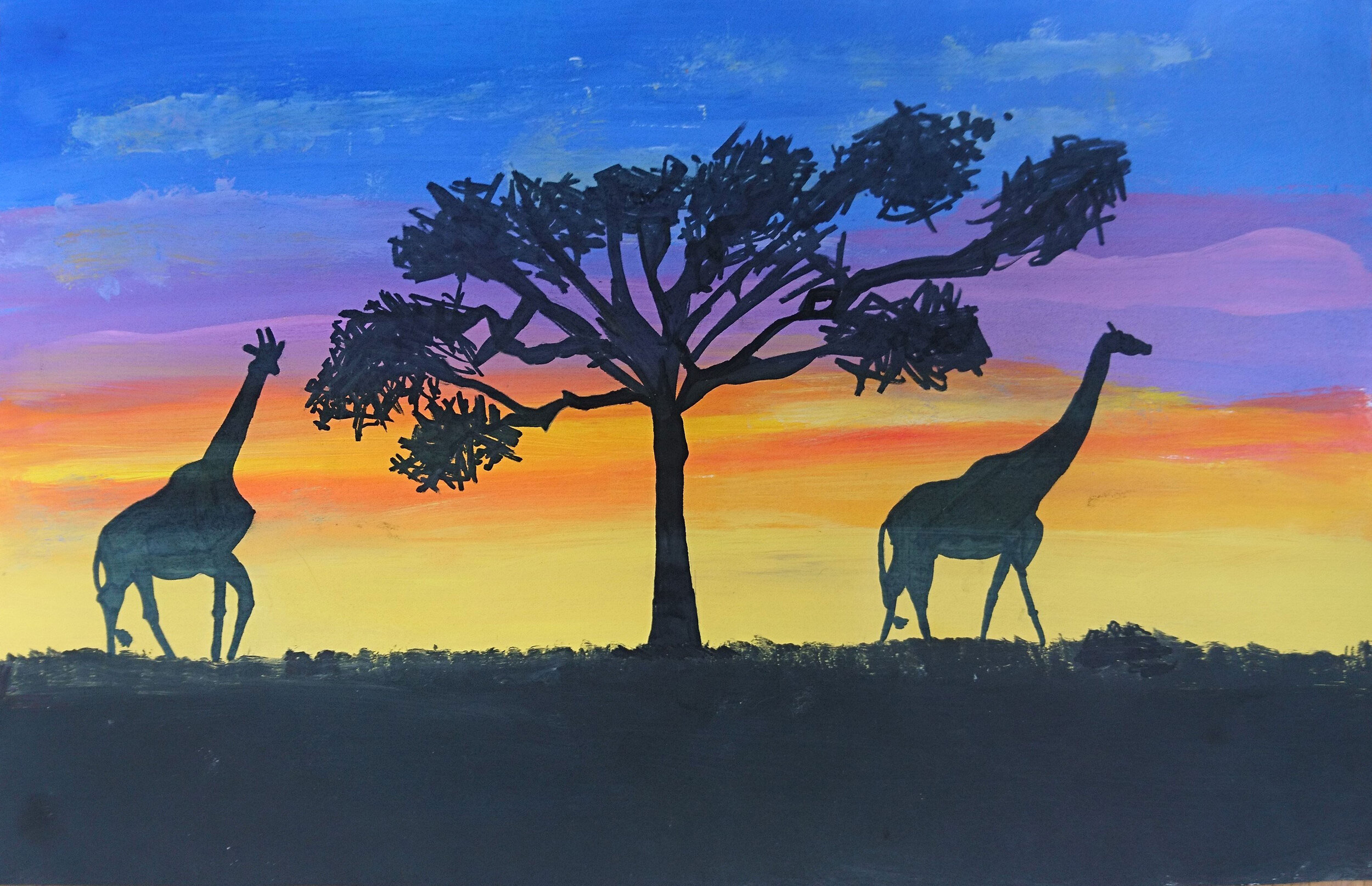 Serengeti Giraffes by Archie Rendall age 9