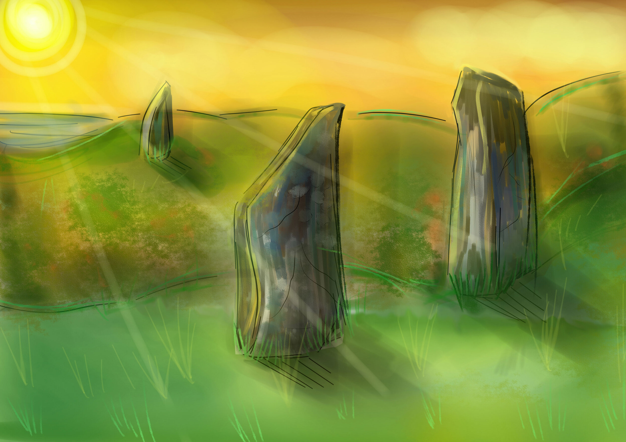 Standing stones by Milly Dixon age 15