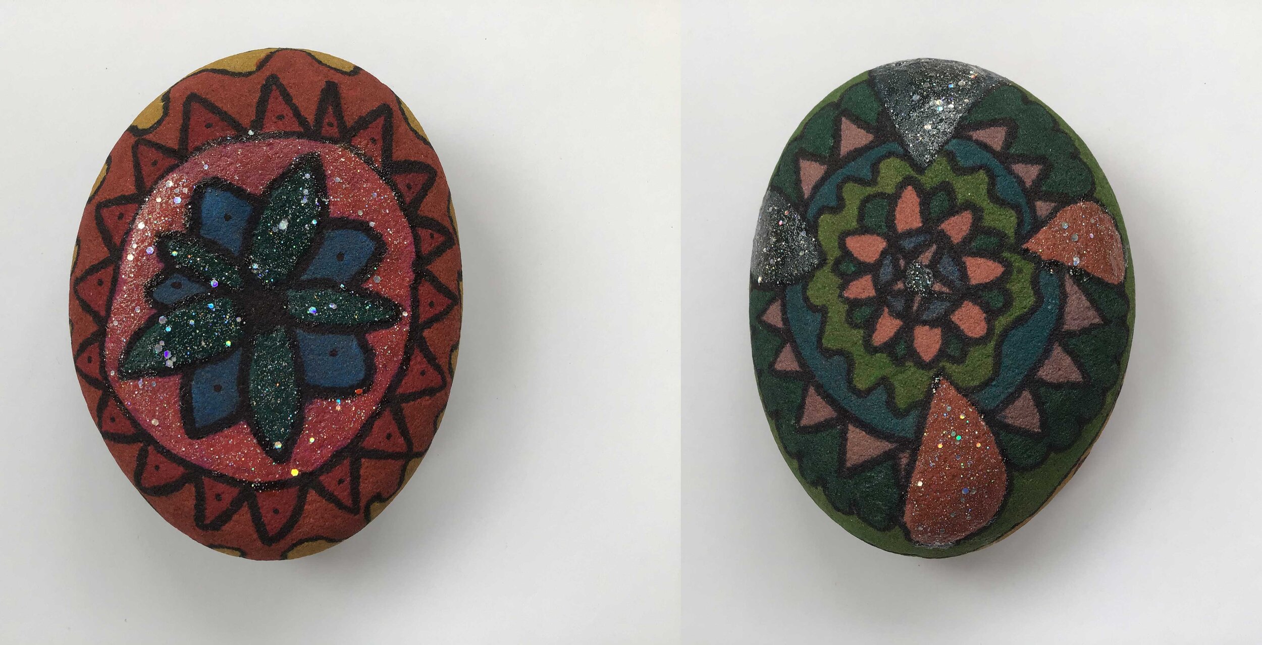 Stone art by Ana Scott age 8