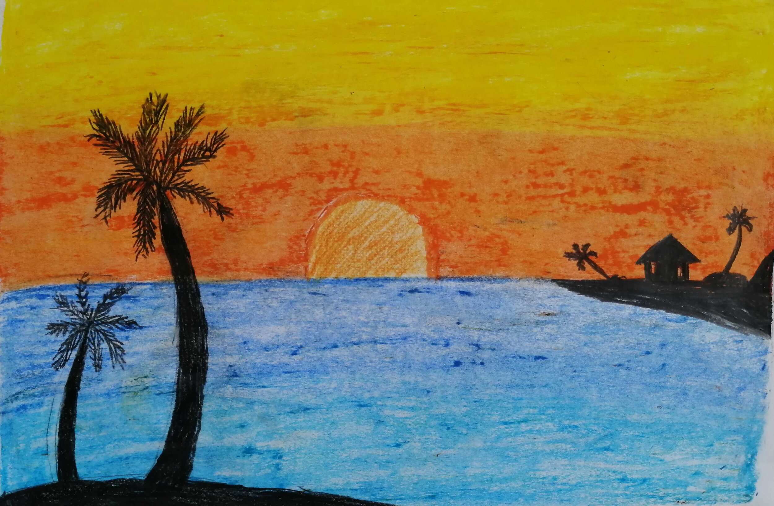 Summer sunset by Emily Dawson age 8
