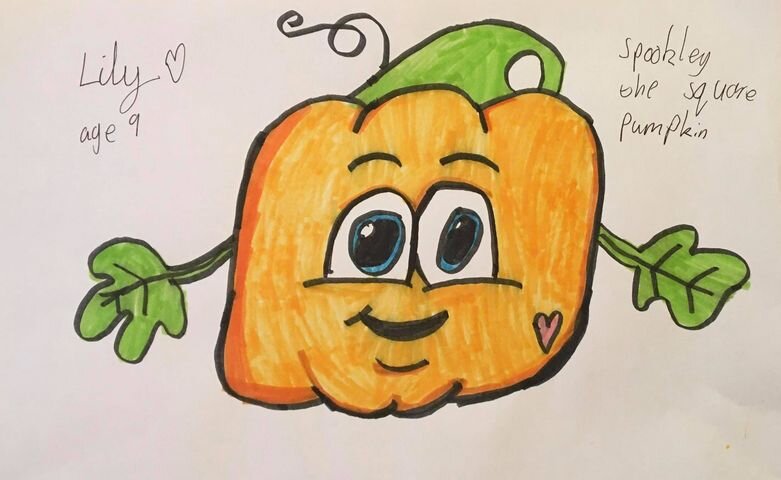 Lily Armet age 9 Spookley the square pumpkin