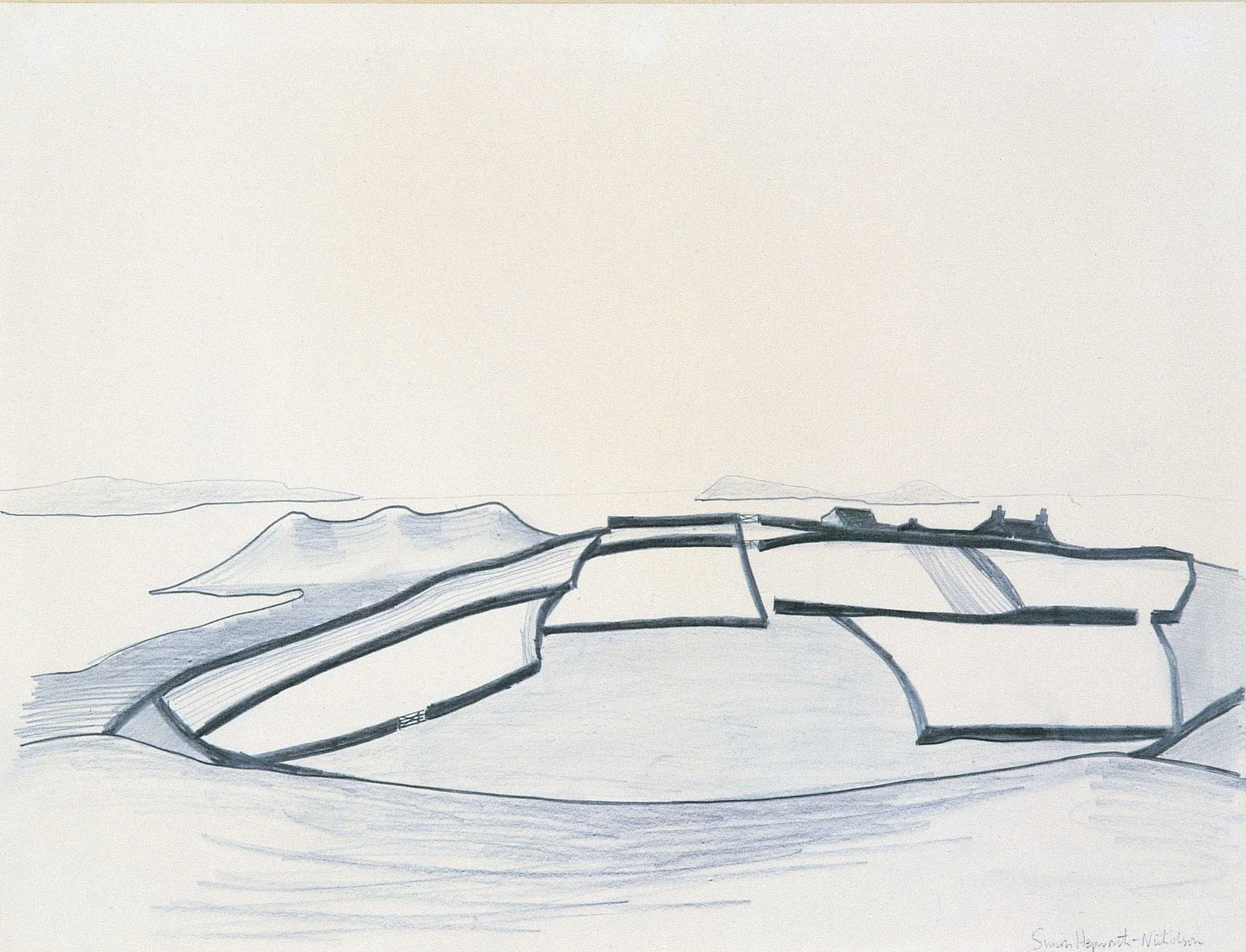 Today we celebrate the birth of two Collection artist. Here's Acres St Martin's, Isles of Scilly 1956 by Simon Nicholson (1934-90) born 3 October 1934, son of sculptor Barbara Hepworth and artist Ben Nicholson. 

#PierArtsCentre