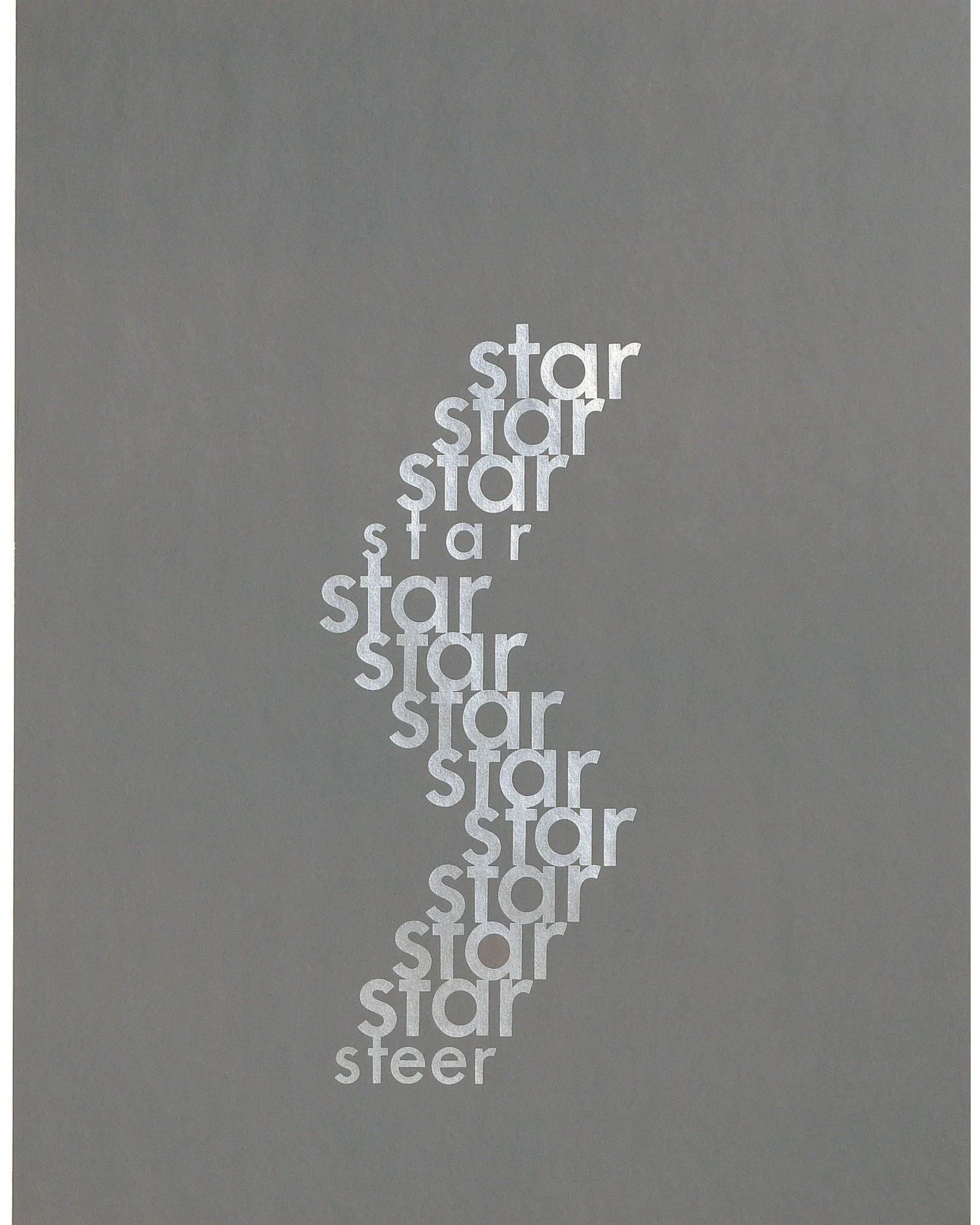 Our Festive #WednesdayWorkofWeek is Star / Steer by Ian Hamilton Finlay

&copy; By courtesy of the Estate of Ian Hamilton Finlay &amp; &copy; the copyright holder

#PierArtsCentre