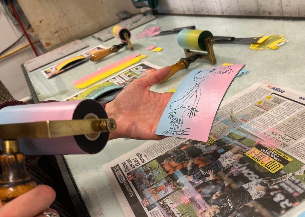 OPENING THIS WEEKEND:
Consequences - Soulisquoy Young Associates
7-24 March 2026

This series of collaborative prints has been created over the course of 2025 by the four young people who currently form @soulisquoy Young Associates. The group determi