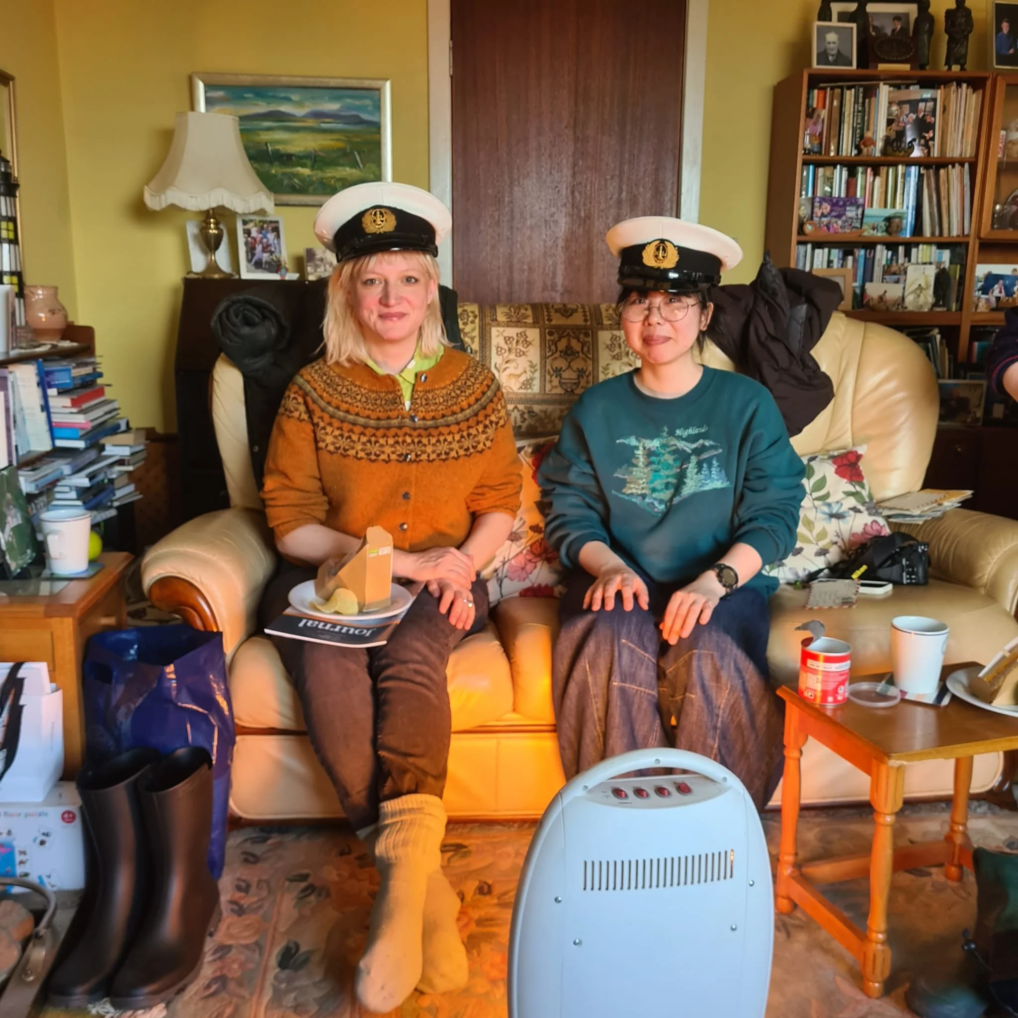 Visiting Japanese artist Shinobu Daito and Pier Arts Centre's Capital Projects Manager visited North Ronaldsay this week and had a very interesting tour of the island and the Lighthouse with Billy Muir

Shinobu is taking part in a residency programme