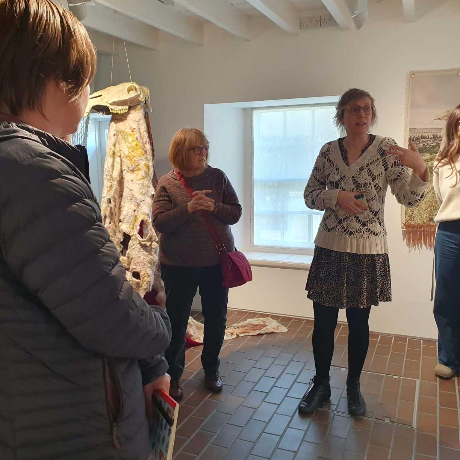 We had a lovely visit from members of @clancancersupport Orkney's Women's group earlier this week when they were treated to a look around the exhibition alongside some of the artists followed by tea and cake.

If you are part of a community group and