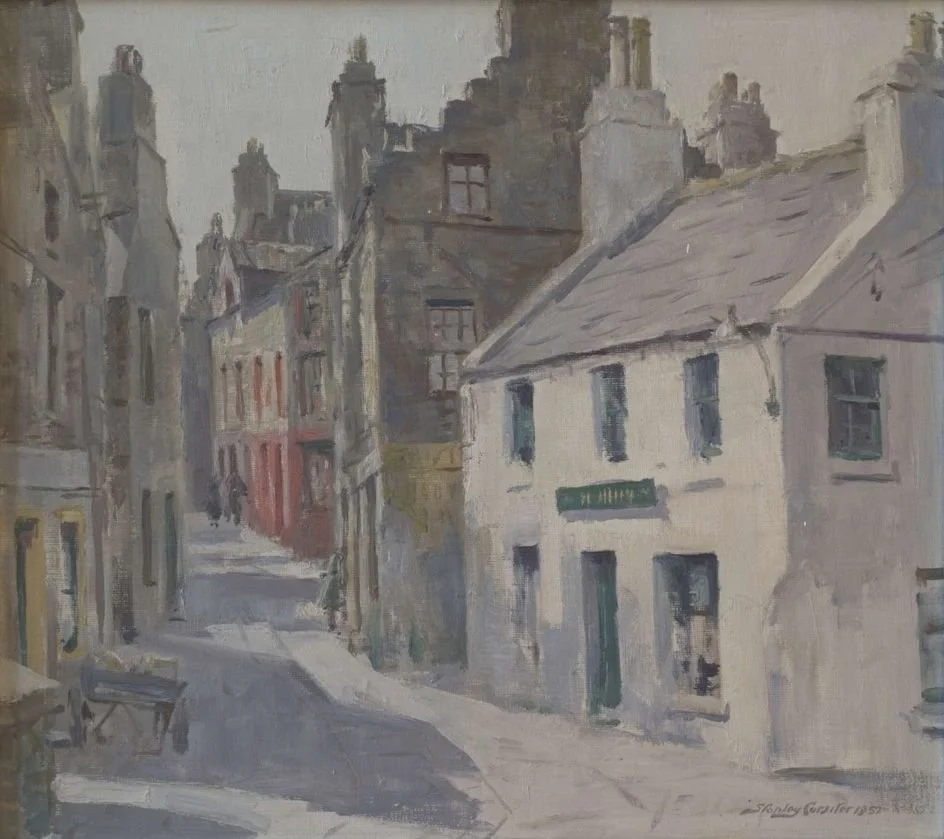 This week @artukdotorg #OnlineArtExchange is about Urban Landscapes for 'Jock McFadyen with Jem Finer: Underground (and Surface) Exhibition' at Guildhall Art Gallery @guildhallartlondon 

Here's a painting of our own town by Orcadian artist Stanley C