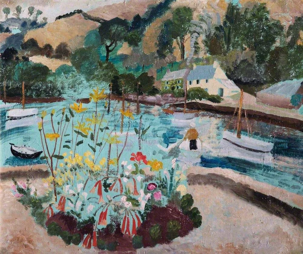 Today, @artukdotorg #OnlineArtExchange is celebrating Summer

We hope you enjoy this glorious painting:
Summer, 1928 by Winifred Nicholson (1893&ndash;1981) from the collection at Leamington Spa Art Gallery &amp; Museum @leamspaartgallery