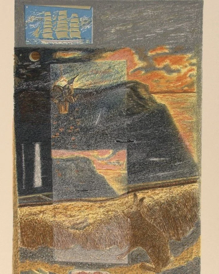 Today, @artukdotorg #OnlineArtExchange is all about Landscapes for &lsquo;British Landscapes: A Sense of Place&rsquo; @pallanthousegallery 

Orcadian artist Sylvia Wishart (1936&ndash;2008) had a magic touch in evoking Orkney's landscape: Sound of Ho