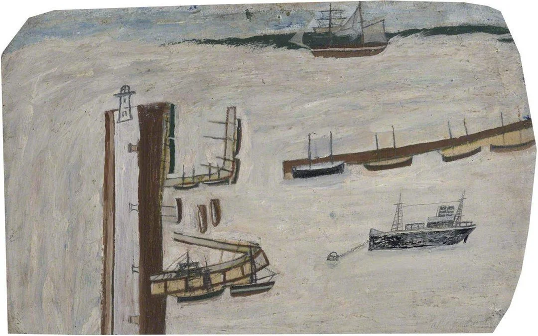 This week @artukdotorg #OnlineArtExchange Life by the sea for &lsquo;John Bellany: Anchored&rsquo; at the Scottish Fisheries Museum @scottfishmuseum

We love all Alfred Wallis' (1855&ndash;1942) maritime paintings, specially
Harbour Scene (verso) c.1