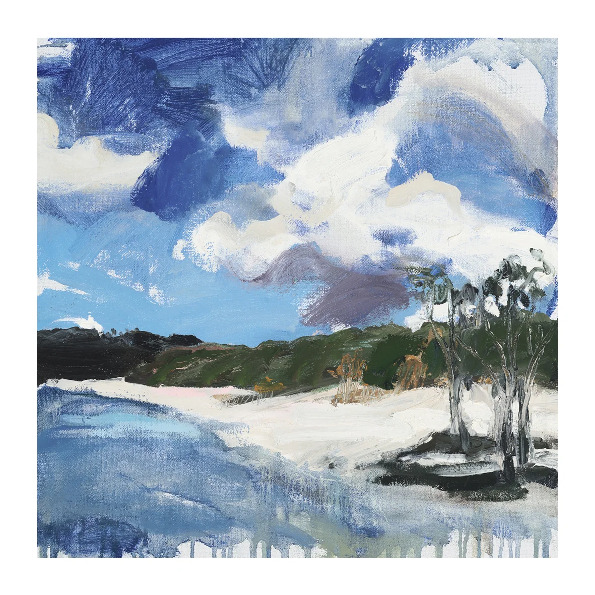 K'Gari big sky fine art print 40 x 40cm