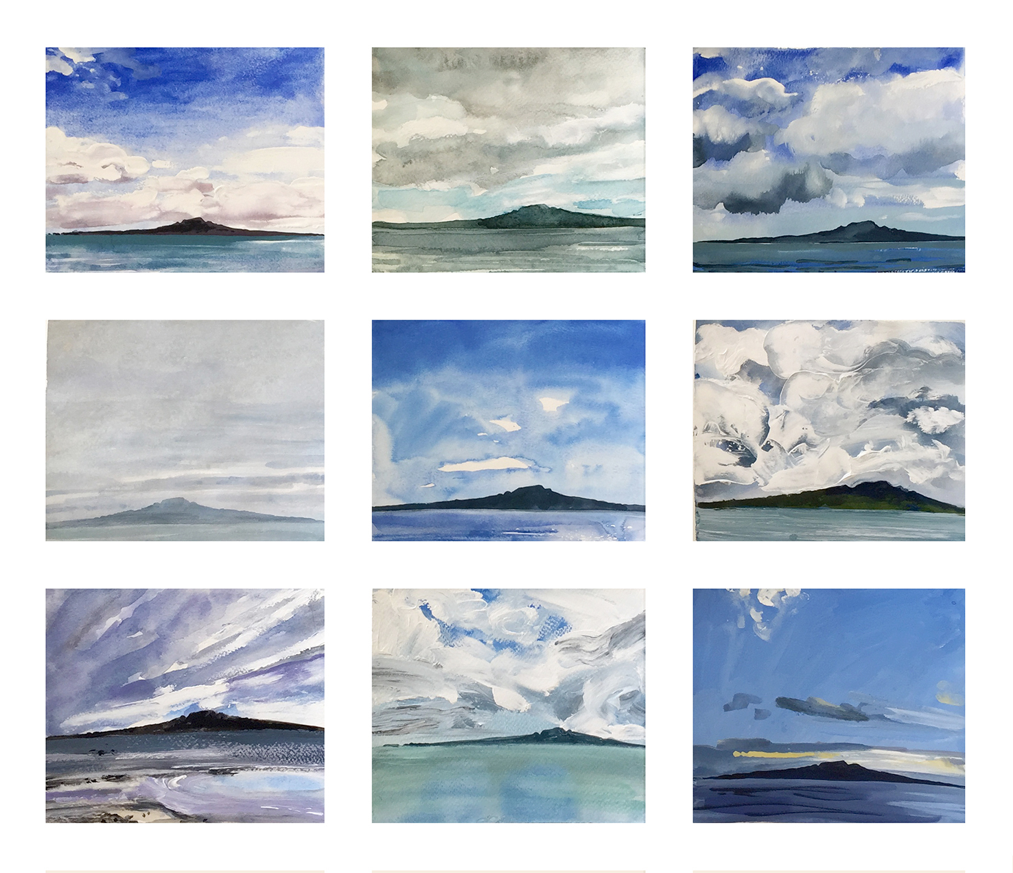 Studies of light and weather over Mt Rangitoto #1.jpg