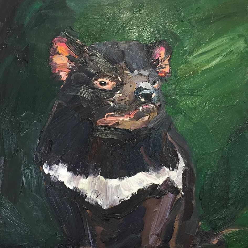Rowdy Harricks as Sarcophilus Harrisii (Tasmanian Devil).