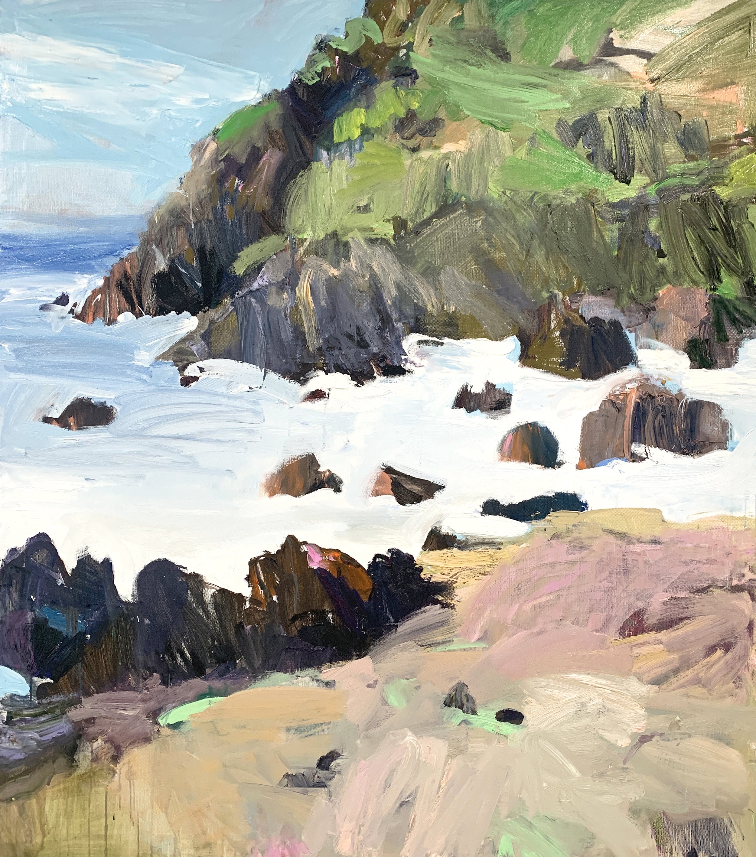 Cape Byron II, 2022 oil on linen 120 x 107cm