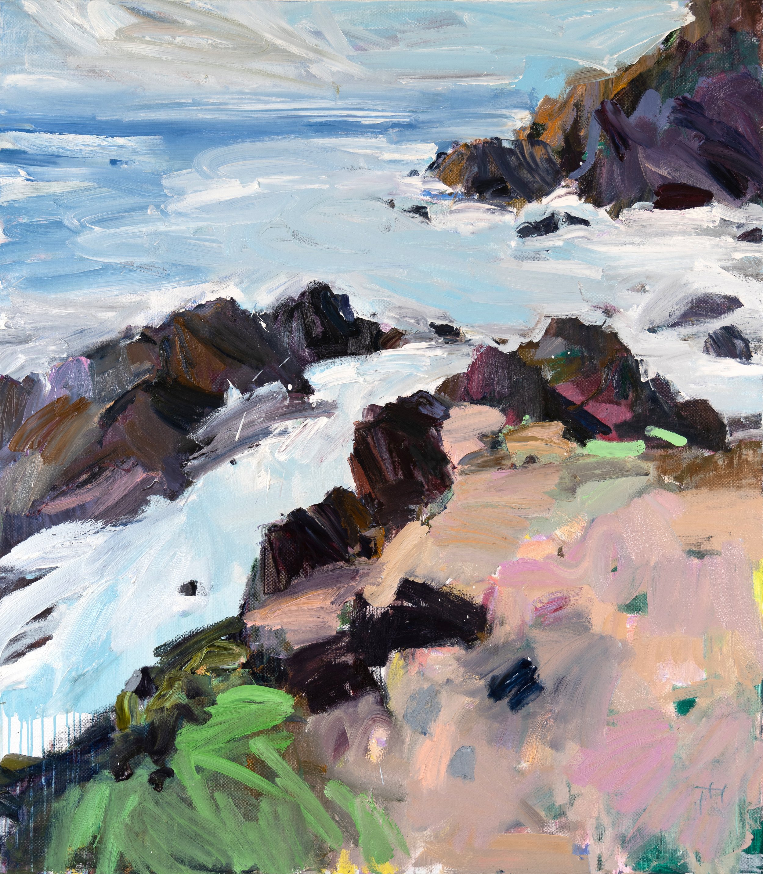 Cape Byron I, 2022 oil on linen 120 x 107cm